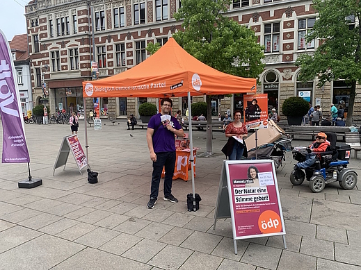 Infostand am 16.5.2024 in Erfurt